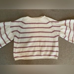 Balloon sleeve sweater